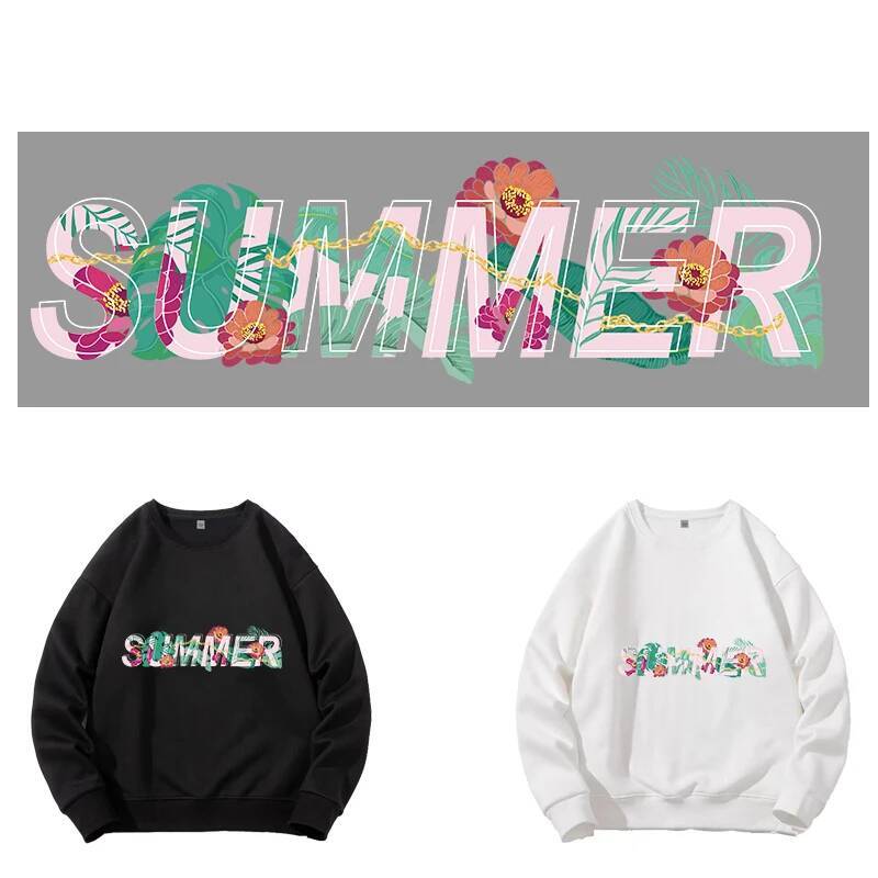 3D Printing Vinyl - Summer style Alphabet Flower vinyl heat