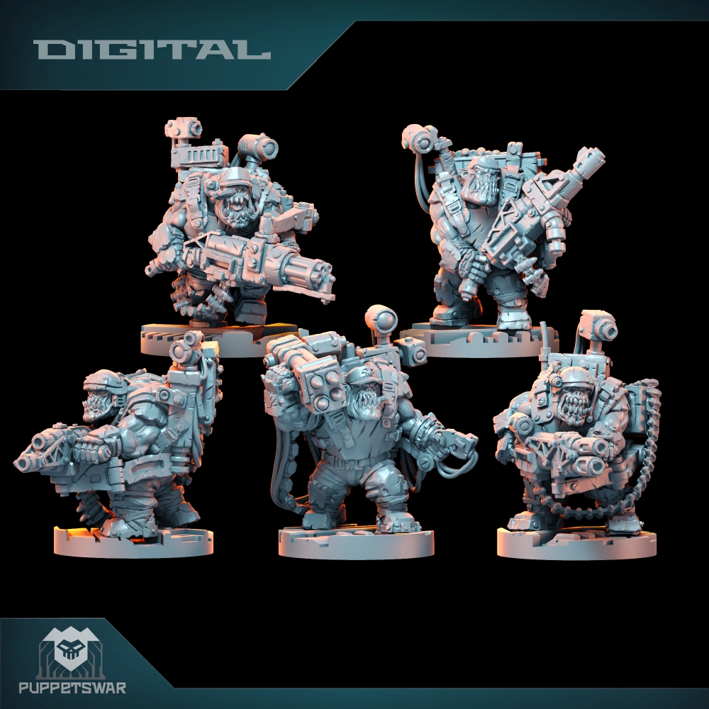 3D Printing Yourself - Orc Ultimate Badasses Squad, Green Skin