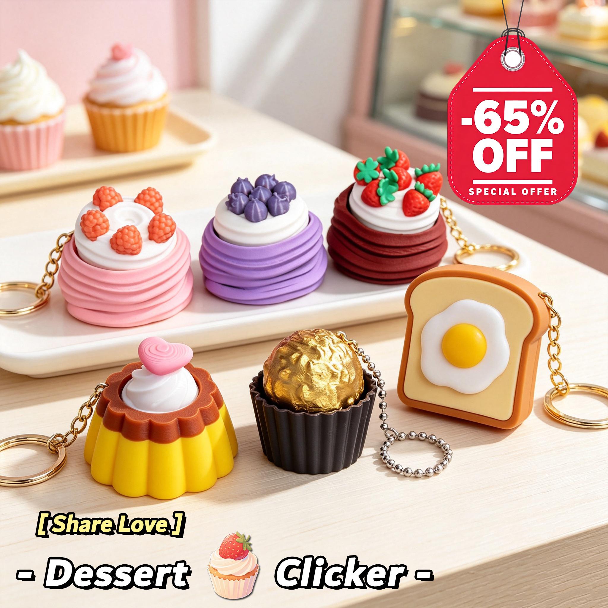 3D Printing Keycaps - Cheese Cake Keyboard Keychain 3D Printed