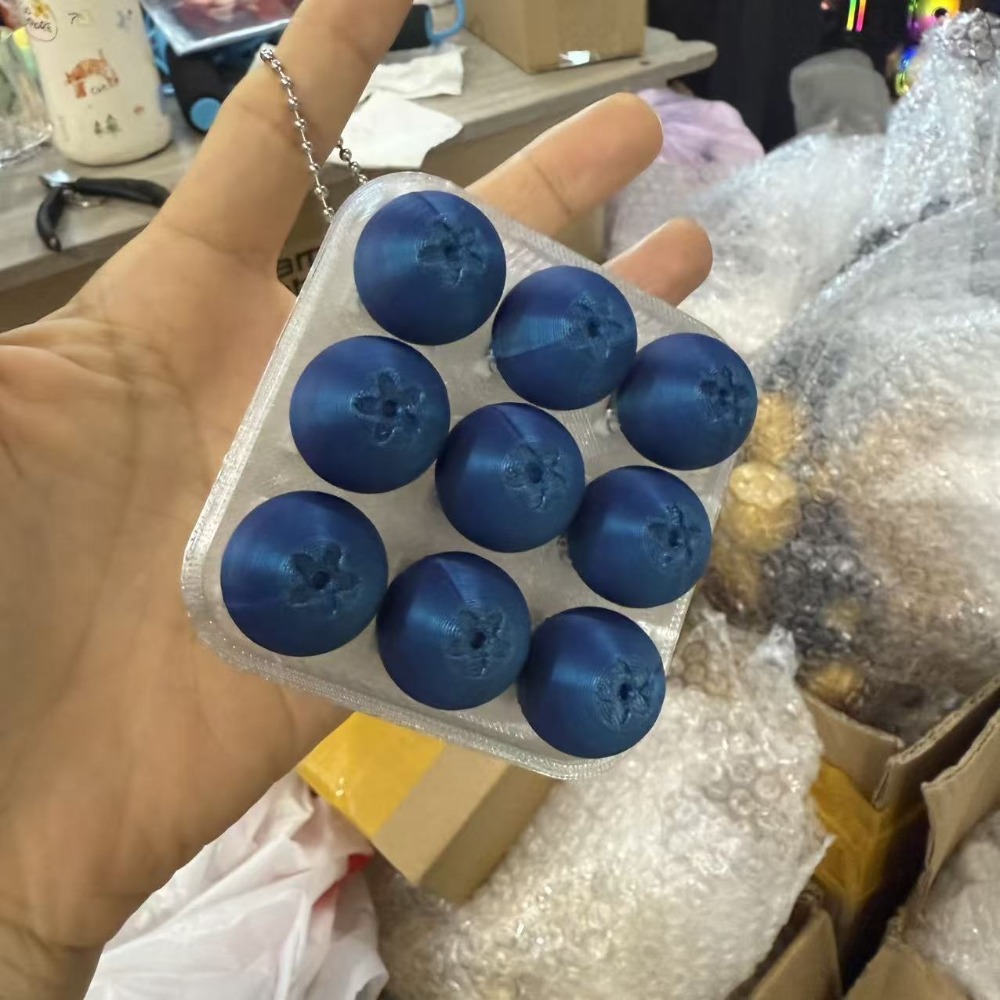 3D Printing Keycaps - NineGrid Fruit Keycaps Clicker Simulation Bag