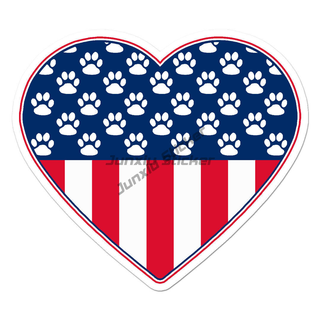 USA Flag Dog Paw Prints Vinyl  - đánh giá và giá 3D Printing Vinyl