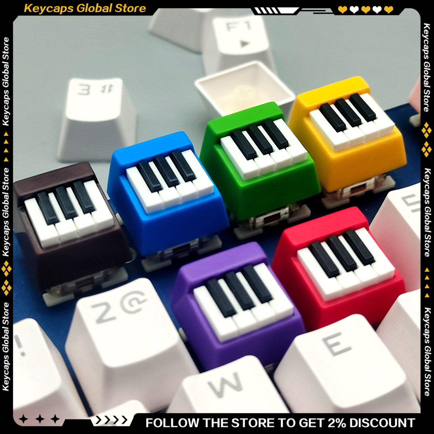 Piano Key Cute Aesthetic MX Cr - đánh giá và giá 3D Printing Keycaps