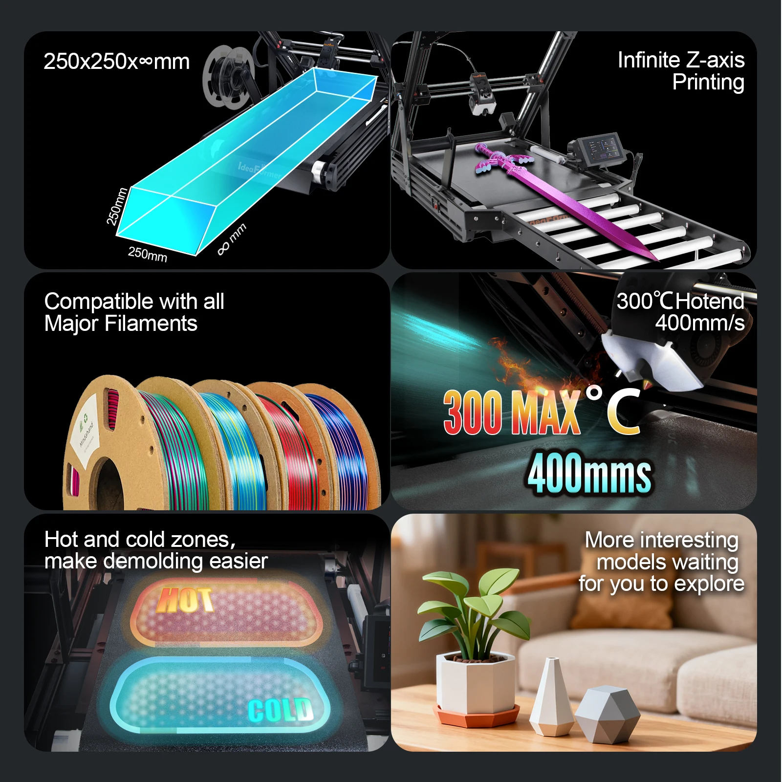 Ideaformer IR3 V2 Infinite Z A - đánh giá và giá 3D Printing Klipper