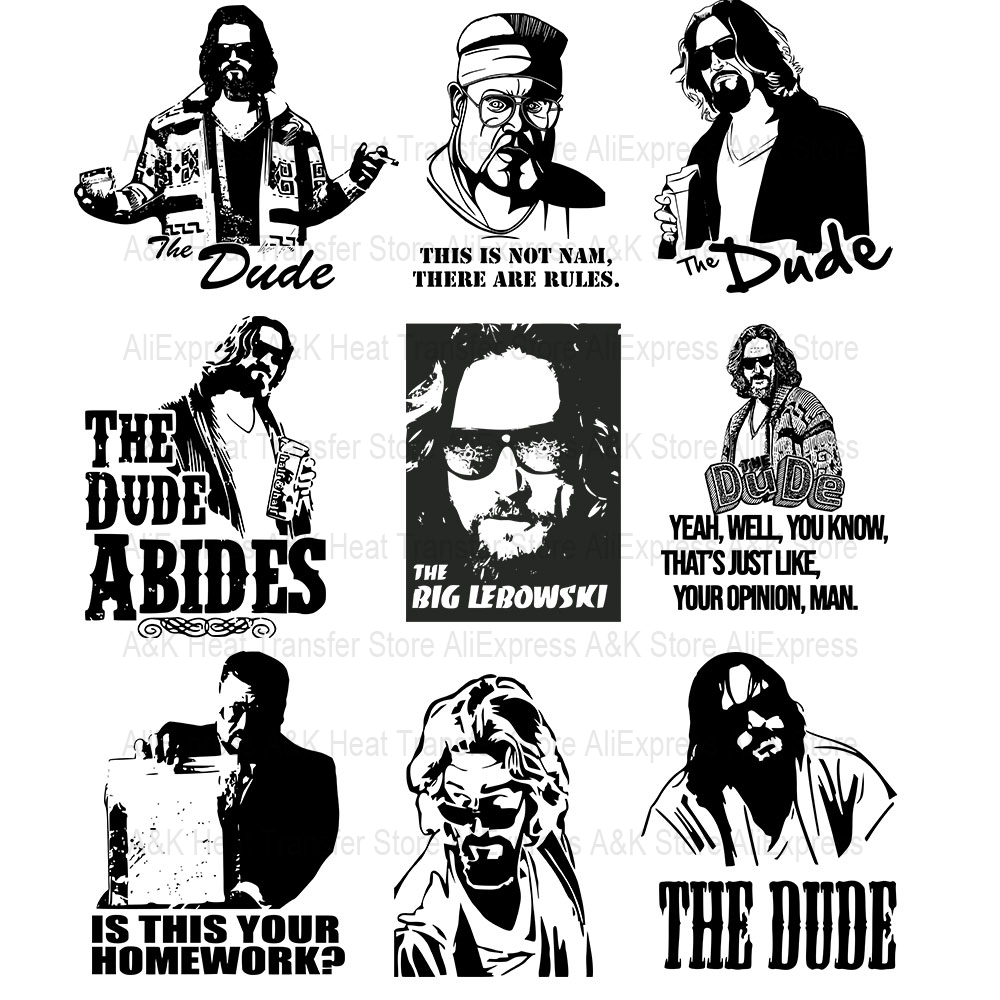 Cool Lebowski Iron On Patch Fo - đánh giá và giá 3D Printing Vinyl