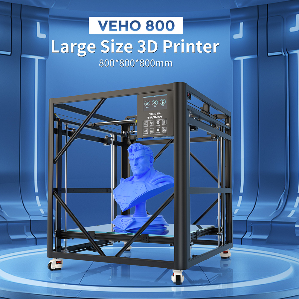 VEHO 800 PRO Large 3D Printer  - đánh giá và giá 3D Printing Klipper