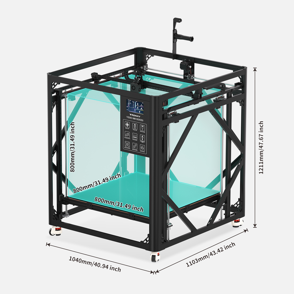 VEHO 800 PRO Large 3D Printer  - đánh giá và giá 3D Printing Klipper