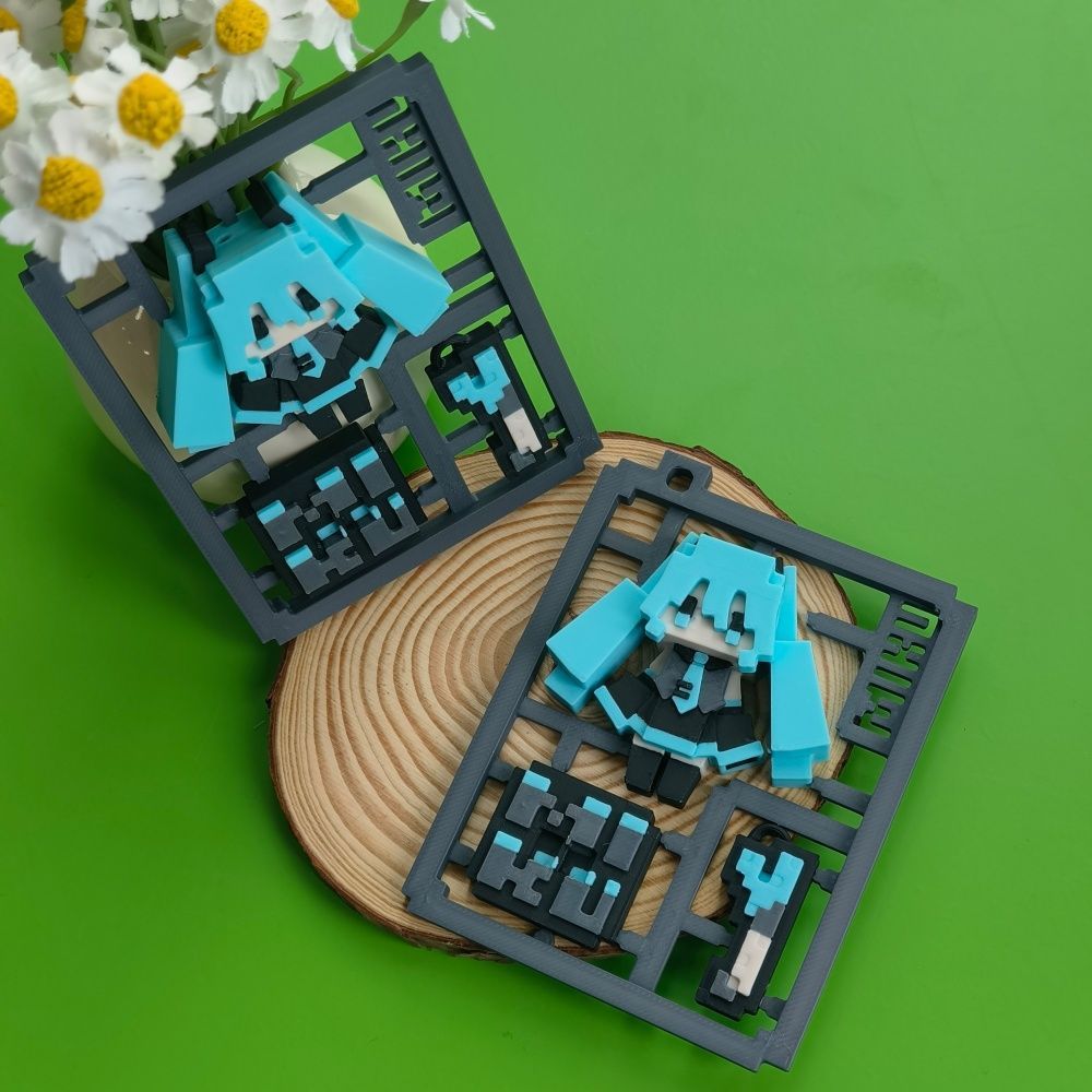 3D Printed Cute Pixel Hatsune  - đánh giá và giá 3D Printing Yourself